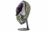 Amethyst Geode With Metal Stand - Uruguay #126135-3